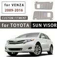 thumbnail image 2 of Car Sun Visor For Toyota Venza 2009-2016 With Makeup Mirror, Replacement OEM 74320-0T021 Driver And Passenger Side-beige, 2 of 6