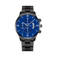 thumbnail image 2 of Resicozy Mens Watches Stainless Watch for Men Round Dial Watch for Men Fashion Business Wristwatch with Date 2026 Black Blue, 2 of 3
