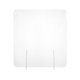 thumbnail image 1 of 1 UNID SNUBEEZE SHIELTE TRANSPARENTE ACRYLIC Panel Retire el soporte Barrera de vidrio, 1 of 5