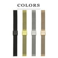 thumbnail image 5 of Stainless Steel Mesh Watch Band For Mens Women, Quick Release Mesh Watch Straps 14mm 18mm, 5 of 5