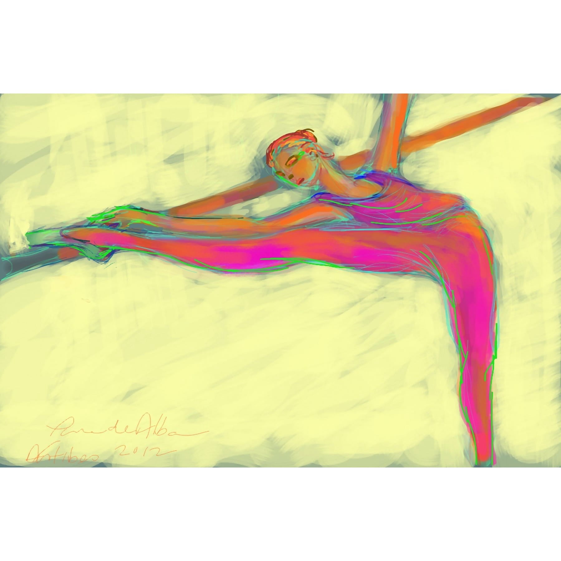 Marmont Hill "Attitude" by Arthur Pina Painting Print on Wrapped Canvas