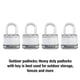 thumbnail image 2 of Padlock Master Lock M1XQ Magnum Heavy Duty, paquete de 4 unidades con llave, 2 of 6