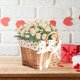 thumbnail image 1 of Ramo de rosas artificiales de seda | Arreglo floral artificial para centros de mesa de boda, ramo de novia, decoración del hogar, decoración de mesas, 1 of 6