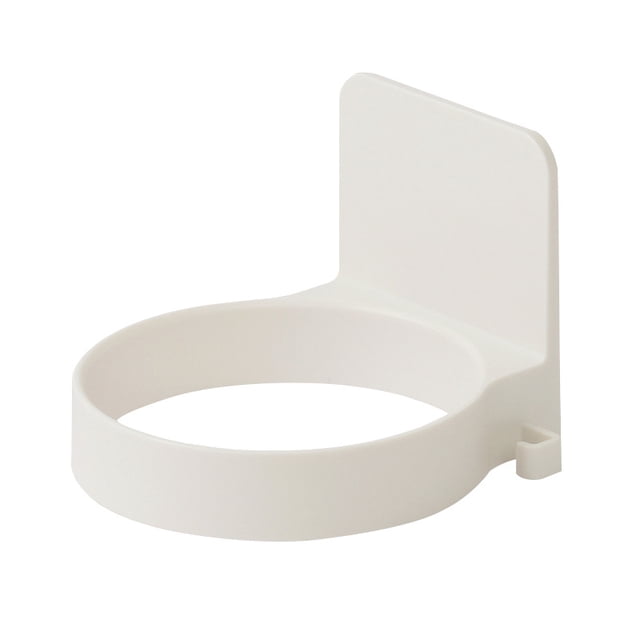 Soporte para secador de pelo, Soporte para secador de pelo para baño, Soporte para herramientas para el cuidado del cabello Soporte de pared - Borde extra grande (blanco)