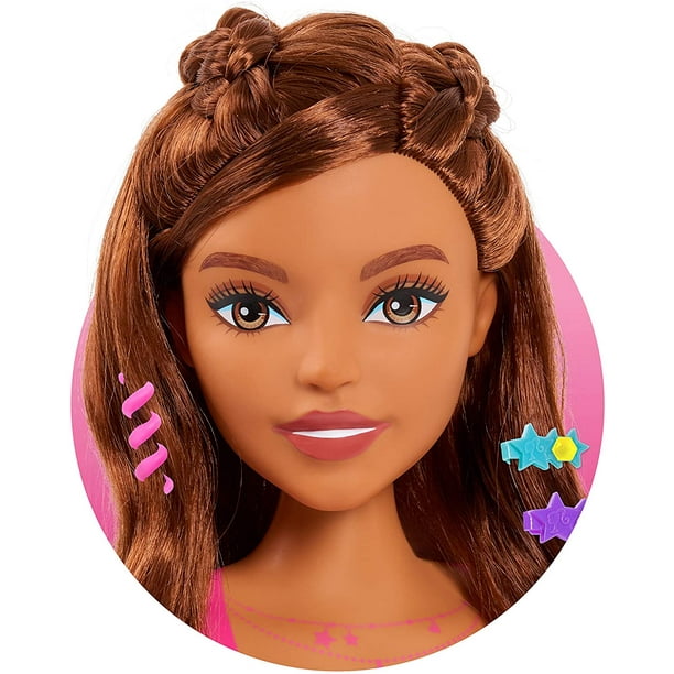 Barbie Cabeza Para Peinar - Cabello Castaño Con Accesorios (a Partir De 3 Años)