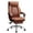 Brown with Footrest, variant on FASTES Ergonomic Office Chair, Desk Chair with High Back Flip-up Armrests Big and Tall Gaming Leather Chair with Rocking Function 2 Reclining Position,Coffee