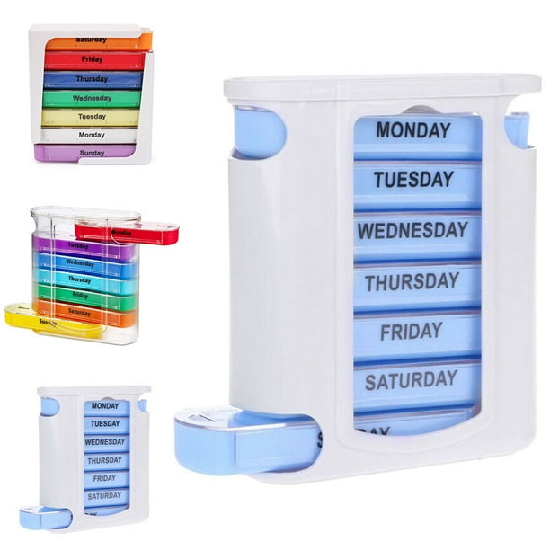 Yipa Weekly Pill Organizer, Four TimesaDay, 1 Dispenser with