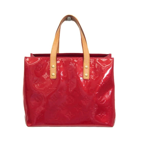 Pre-Owned Louis Vuitton Monogram Vernis Reade PM M91990 Women's Handbag Pomme D'amour (Good)