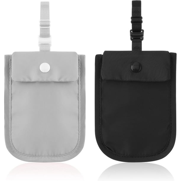 2 Piezas Cinturón de Dinero para Viajes Mujeres Cartera con Sujetador Oculto Bolsas de Viaje Debajo de la Ropa Cartera Antirrobo Bolsillo Secreto para Pasaporte Dinero Tarjetas de Crédito Objetos de