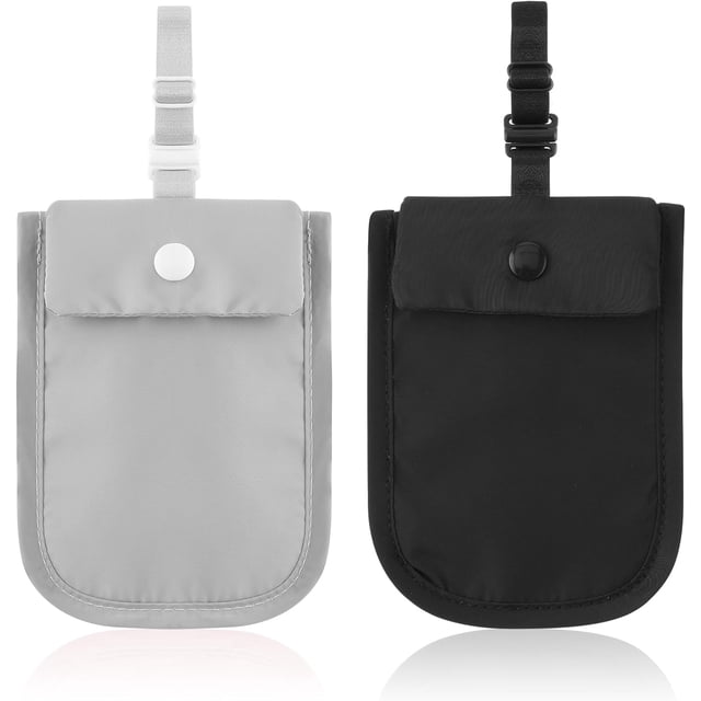 2 Piezas Cinturón de Dinero para Viajes Mujeres Cartera con Sujetador Oculto Bolsas de Viaje Debajo de la Ropa Cartera Antirrobo Bolsillo Secreto para Pasaporte Dinero Tarjetas de Crédito Objetos de
