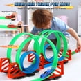 thumbnail image 3 of Huge Wave Race Car Track Set for Kids, 360° Loop Raceway Race DIY Track Set, with Durable Car, Christmas Gift for Toddler Boys Girls Age 4-12, 3 of 7