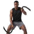thumbnail image 7 of NY Threads 3 Pack Breathable Mesh Mens Tank Top Workout Muscle Shirts for Running, Medium, Black/Dark Grey/Navy, 7 of 7