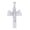 Sterling Silver, variant on Sterling Silver Mens Cubic-Zirconia Cross Angel Religious Charm Pendant