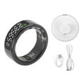 thumbnail image 2 of Smart Ring Health Tracker, Display Screen Multiple Sports Modes Shutter Control Smart Health Ring Stainless Steel Step Counting with APP for Running for Men Type 8,Type 9,Type, 2 of 7