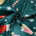 thumbnail image 5 of 2 Piece Girls Boys Print Satin Pajama Set Button Down Long Sleeve Top and Pants Sleepwear, 5 of 7