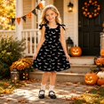 thumbnail image 2 of Curuila Toddler Child Girls Halloween Dress Sleeveless Hallowmas Graphic Print Crew Neck For Party Comfortable Dresses Size 3-4 Years, 2 of 5