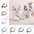 thumbnail image 4 of Collar ajustable para perro y gato, correa para el cuello con colgante, decoración para suministros para mascotas (azul simple), 4 of 4