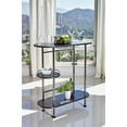 thumbnail image 2 of 3-tier Bar Unit Black Nickel and Black Oak, 2 of 2
