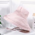 thumbnail image 3 of Vinsonshop Womens Bucket Hat Wide Brim Sun Hats UPF 50+ UV Protection Packable Summer Floppy Hat with Chin String for Beach Pool Fishing Pink, 3 of 4