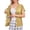 #01Khaki, variant on Women's Chemo Care Short Sleeve Cardigan - Adaptive Open Front Top with Hook and Loop Closures for Post-Surgery & Medical Recovery Blue L