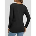thumbnail image 3 of Long Sleeve T Shirts for Women Loose Fit, Crewneck Womens Long Sleeve Tops Casual Trendy Lightweight Basic Tee Tops, 3 of 6