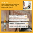 thumbnail image 3 of Sikaflex Scellant en Polyuréthane 1a, Cartouche de 10,1 fl oz, Blanc, 3 of 7