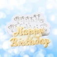 thumbnail image 2 of Happy Birthday Mould Decorating Tool DIY Silicone Cake Mold for Baking Fondant Cupcake 01#, 2 of 2