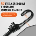 thumbnail image 4 of KFFKFF 12-Pc Bungee Cord Set with A3 Steel Hooks, 32" Durable Elastic Straps, 8 mm Thick Stretch Ropes for Camping, Tarps, Motorcycles, Trucks, and Tents, Black, 4 of 9