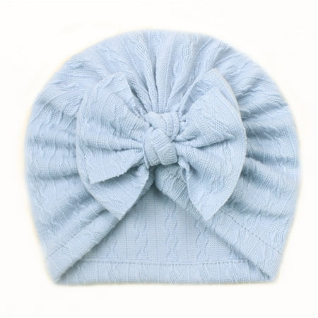 

Baby Christmas Hat Cap Beanie Bowknot Elastics Turban