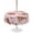Pink, variant on Outdoor Tablecloth with Umbrella Hole for Patio/Picnic/Party/Camping, Leopard Waterproof Table Cloth Round Cover Washable, Vintage Primitive Animals (Dia 54")