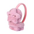 thumbnail image 1 of Orejeras para niños y niñas, orejeras mullidas de piel sintética, calentadores de orejas de felpa para niños, orejeras cálidas de invierno, orejeras, protección para los oídos, lindas orejeras con fo, 1 of 3
