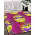 thumbnail image 3 of Ahgly Company Machine Washable Indoor Square Transitional Medium Violet Red Pink Area Rugs, 6' Square, 3 of 7