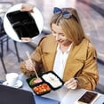 thumbnail image 4 of FungLam 20 Pack 36 oz Meal Prep Containers, Plastic Food Storage Containers with Lids, 3 Compartment Plastic Lunch Cotainers, Microwaveable & Dishwasher Safe, 4 of 9