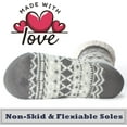 thumbnail image 3 of Women's Fuzzy Slipper Socks with Non-Slip Grippers, Cozy Fluffy Sherpa Lined, Cute Christmas Gifts 1Pairs, 3 of 5