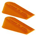 thumbnail image 1 of Tapón de puerta con suspensión Dudes, goma naranja, 16,5 x 7 x 5 cm, paquete de 2, 1 of 4
