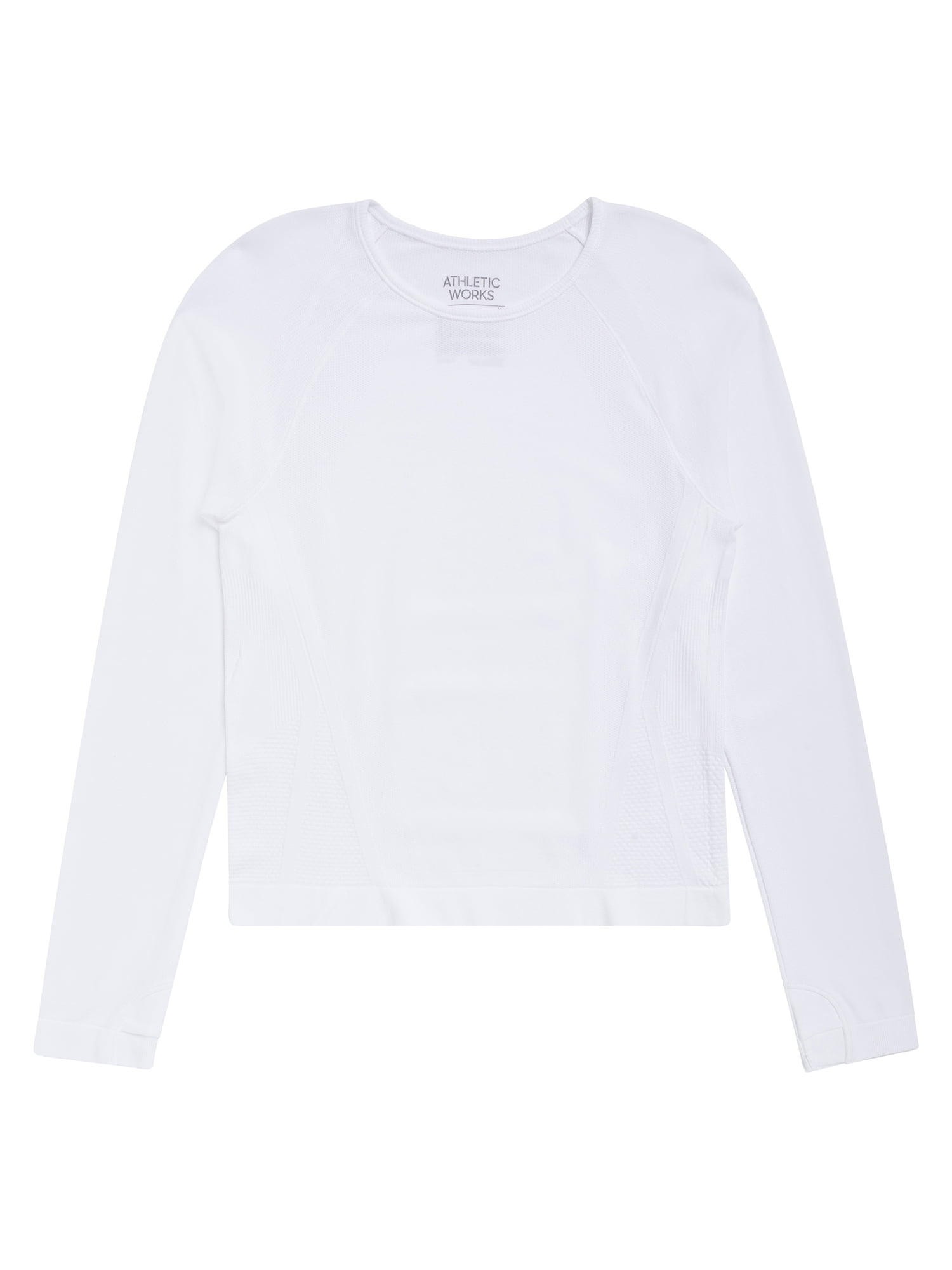 Athletic Works Girl's Active Long Sleeve Seamless Tee, 2-Pack, Sizes 4-18