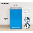 thumbnail image 5 of Alpine Commercial Indoor Recycle Bin with Lid - 29 Gallon Blue Recycle Bin Recycle Trash Can Office Recycling Bins, Metal Recycling Container with Stickers & 3 Optional Lids Sold Separately, 5 of 9