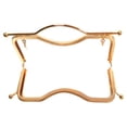 thumbnail image 1 of KAKOWELY Purse Frame 27cm Concave Waist Embossed Lip Shape Hand Tote Handbag Iron Purse Frame Coin Bag Decorative Kiss Clasp Lock for Bag Making DIY Craft (Golden), 1 of 5