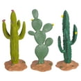 thumbnail image 1 of SHINYPASING 3Pcs Cactus Statue Home Simulated Cactus Ornament PVC Office Decoration Sand Table, 1 of 6