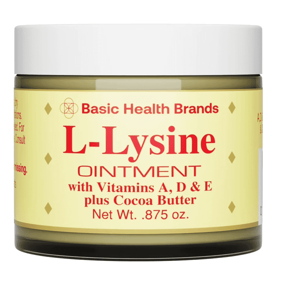 Basic Health Brands L-Lysine Lip Ointment, 0.875 oz