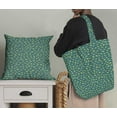 thumbnail image 5 of Soimoi Green Moss Georgette FabricLeaves Printed Fabric 1 Yard 42 Inch Wide, 5 of 5