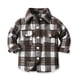 thumbnail image 2 of Gibobby Chaqueta de invierno para niñosNiños Niño Bebé Unisex Otoño Invierno Plaid Tops Camisa De Manga Larga Abrigo Chaqueta Cardigan Ropa(Negro, 8-9 Años), 2 of 3