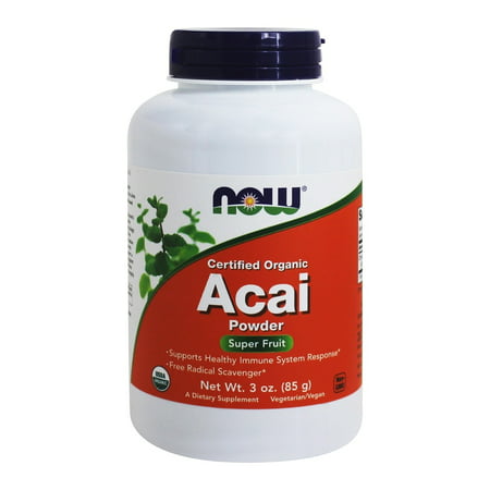 NOW Foods - Super Certified Organic Fruit Acai Antioxydant poudre - 3 oz