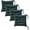 Dark Green, variant on Set of 4 Square Chair Pads Indoor Seat Cushions Pillows with Ties Soft Comfortable Non Slip Chair Mat for Kitchen Dining Office Desk Living Room Outdoor Tatami 15.5" - Gray