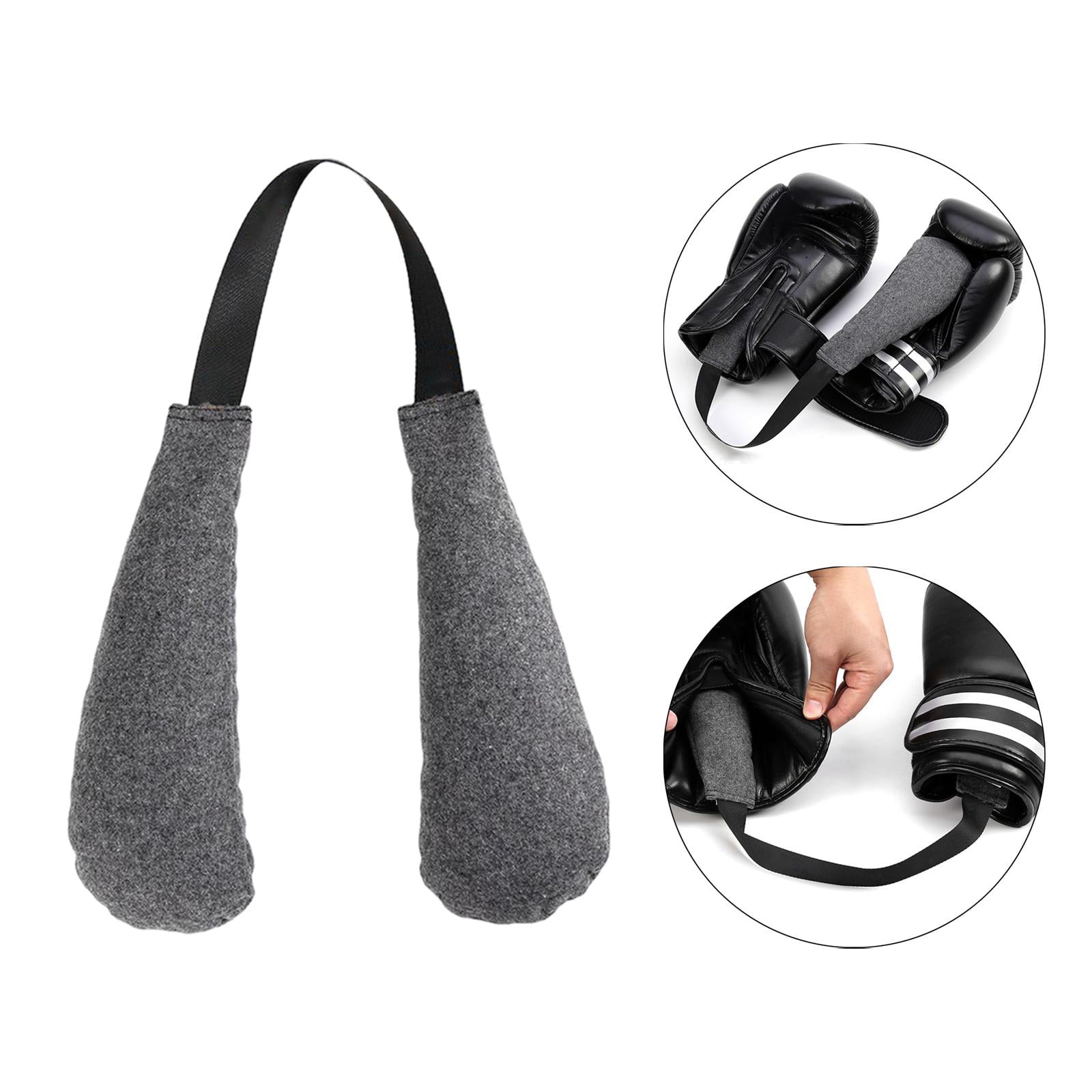 DimyFew 1Pcs Boxing Gloves Cleaning Gray Leaves Gloves Fresh Sweat Absorber Professional