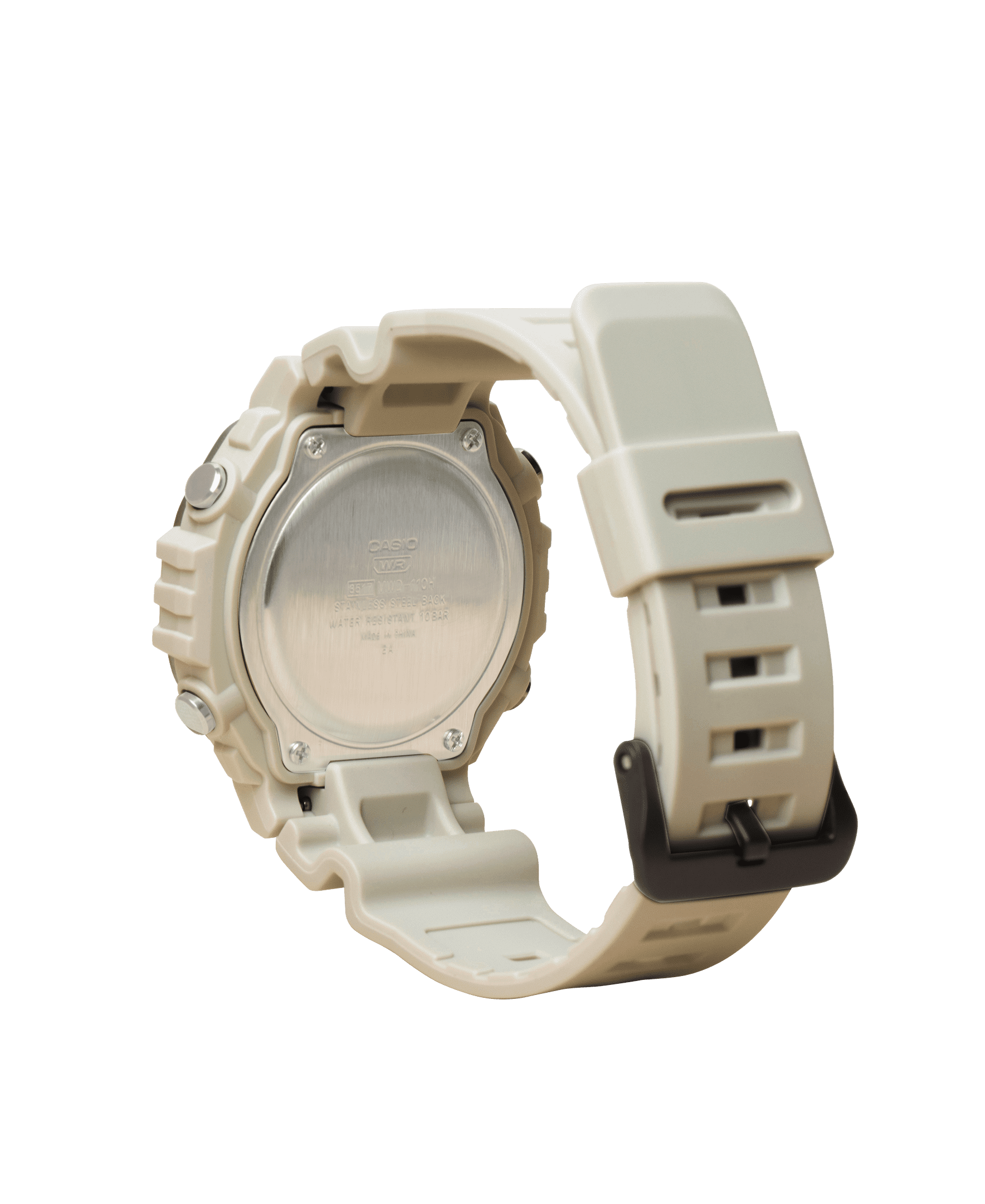 Casio Digital Octagon Wristwatch 10-Yr Battery 100M Wr Led Light