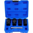 thumbnail image 1 of hefeisuimishangmaoyouxiangongsi Nut Extractor Socket Set 1/2" Drive 17mm-22mm 4 Pieces, 1 of 5