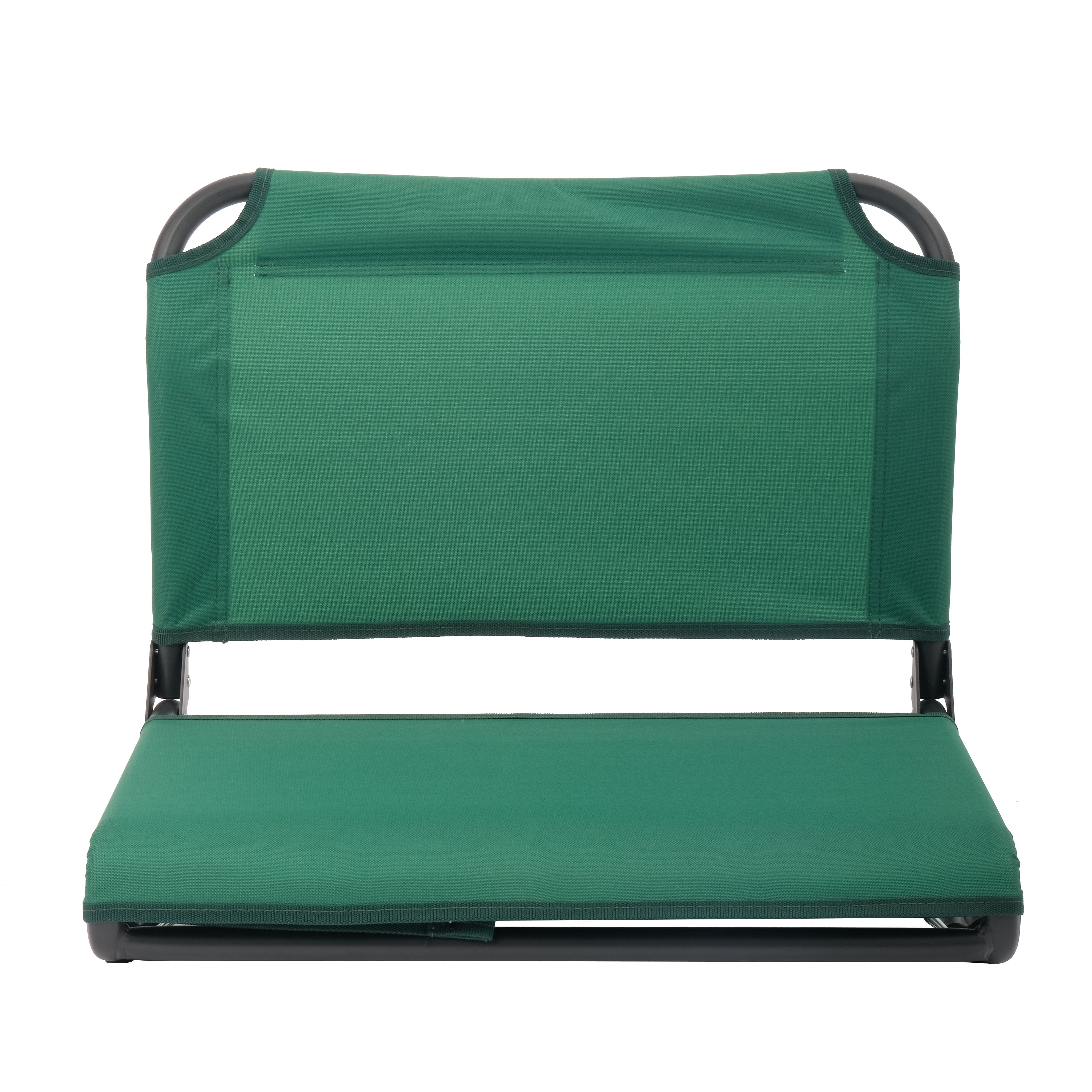 Ozark Trail Stadium Seat, Extra-Wide with Bleacher Hooks, Bungee Comfort, Dark Green