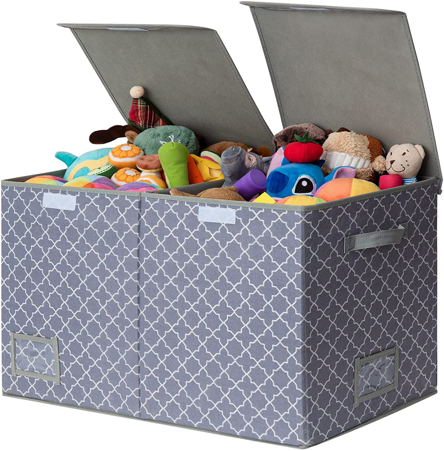 Set Of 4 Kids Toys LARGE Storage Bins Basket Storage Closet Under Bed Organizer 