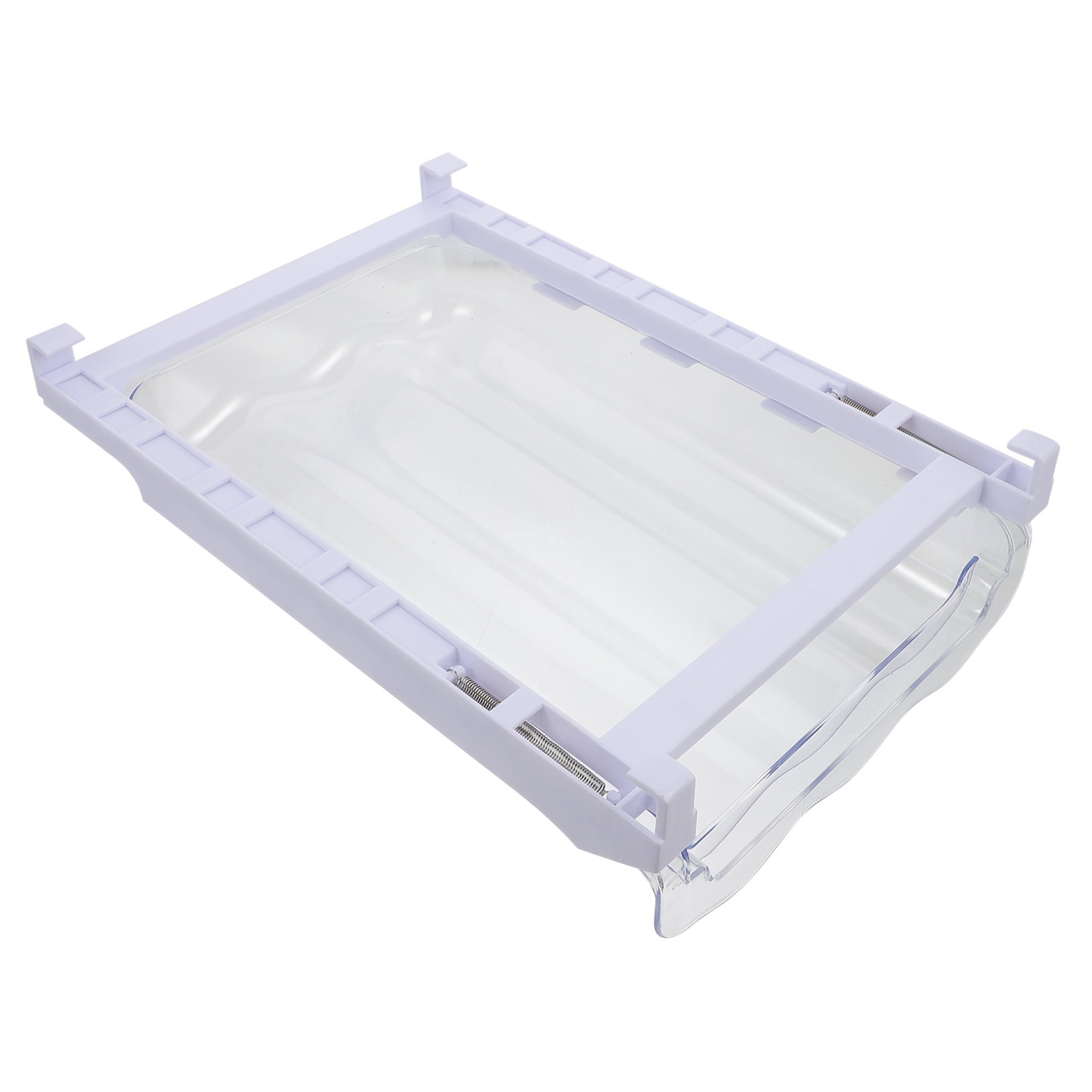 Raindrops Clear Plastic Dispenser - Fridge Storage Organizer for Kitchen and Home, Multi-Purpose Container for Food and Pantry
